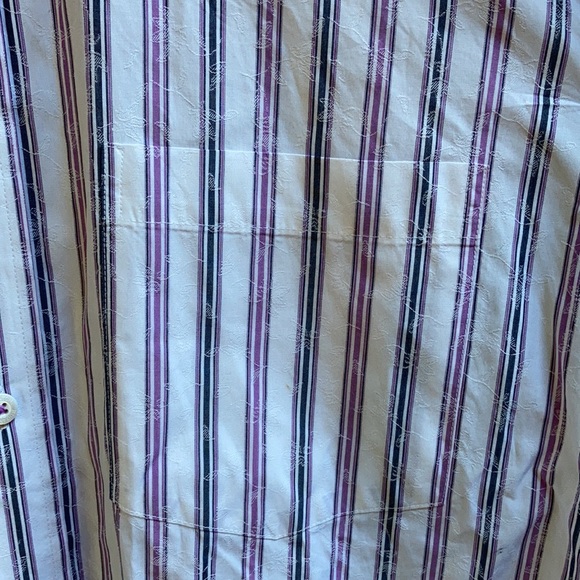 Bugatchi Striped button shirt men’s - Picture 3 of 12
